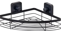 CASA Industria Rinconera Para Ducha Con Ventosas Negro| Accesorios De Ducha