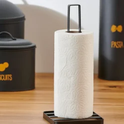 CASA Industria Soporte De Papel De Cocina Negro| Accesorios De Cocina