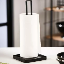 CASA Industria Soporte De Papel De Cocina Negro| Accesorios De Cocina