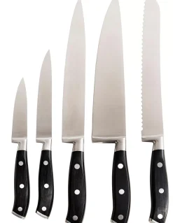 CASA Julienne Cuchillo De Pan Negro| Cuchillos De Carne