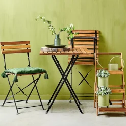 CASA Kapas Silla Plegable Natural| Sillas De Jardín