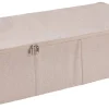 CASA Linolux Caja De Almacenaje Con Cremallera Beis| Cajas De Almacenamiento