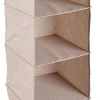 CASA Linolux Sistema Almacenaje Con 4 Compart. Beis| Cajas De Almacenamiento