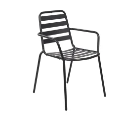 CASA Liva Silla Negro| Sillas De Jardín