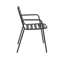 CASA Liva Silla Negro| Sillas De Jardín