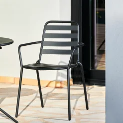 CASA Liva Silla Negro| Sillas De Jardín
