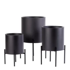 CASA Lounge Macetero Negro| Maceteros De Jardín