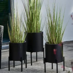 CASA Lounge Macetero Negro| Maceteros De Jardín