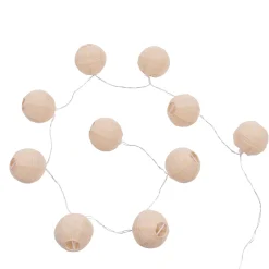 CASA Lynn Guirnalda Bola 10 Leds Beis| Guirnaldas De Luz