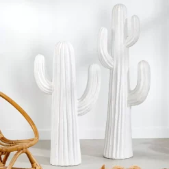 CASA Magnesia Cactus Blanco| Figuras Decorativas