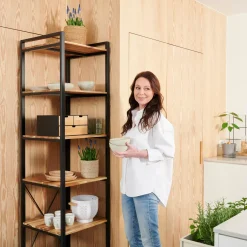 CASA Marcel Estanteria De Pared Negro| Estantes