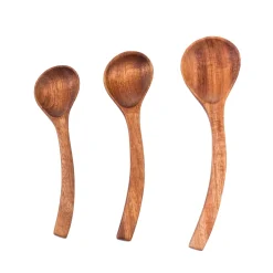CASA Marcus Cuchara Juego De 3 Natural| Instrumentos De Cocina