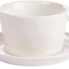 CASA Marea Taza Y Plato Blanco| Tazas
