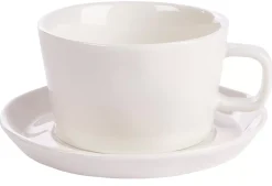 CASA Marea Taza Y Plato Blanco| Tazas