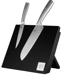 CASA Masterchef Bloque P/ Cuchillos Magnetico Negro| Accesorios De Cocina