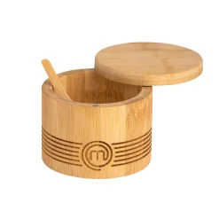 CASA Masterchef Bote Para Sal Con Cuchara Natural| Instrumentos De Cocina