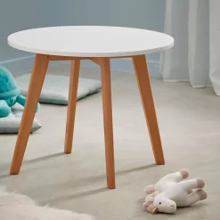 CASA Mathias Mesa Para Ninos Blanco, Natural| Muebles Para Niños