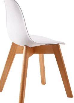 CASA Mathias Silla Para Ninos Blanco, Natural| Muebles Para Niños