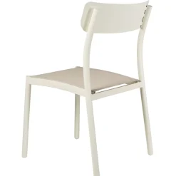 CASA Mavas Silla Apilable Blanco| Sillas De Jardín