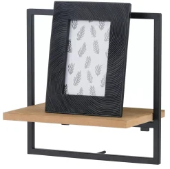 CASA Mix&Match Estanteria De Pared Negro, Natural| Estanterías