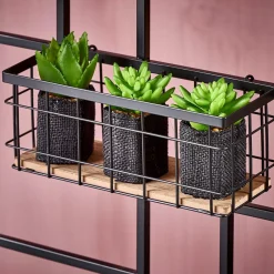 CASA Modular Cesta Negro| Decoracion De Pared