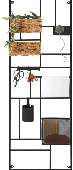 CASA Modular Estanteria De Pared Negro| Estanterías