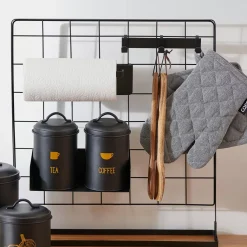 CASA Modular Perchero Con 3 Ganchos Negro| Decoracion De Pared
