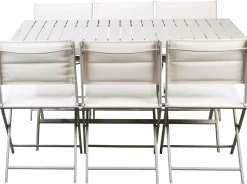 CASA Monaco Mesa Plegable Gris| Mesas De Jardín