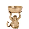 CASA Monkey Soporte Para Velas Dorado| Soprortes Para Velitas