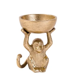 CASA Monkey Soporte Para Velas Dorado| Soprortes Para Velitas