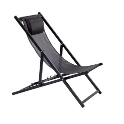 CASA Monterey Silla Plegable Negro| Hamacas De Playa