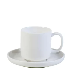 CASA Moon Taza Y Plato Blanco| Tazas
