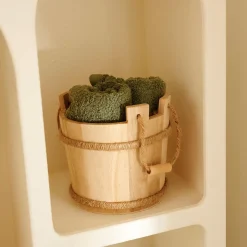 CASA Natural Life Sauna Organizador Natural| Accesorios De Bañera