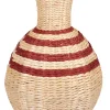 CASA Nepal Florero Marron, Natural, Rojo Oscuro| Floreros