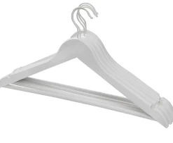 CASA New Wood Perchas Juego De 5 Blanco| Perchas
