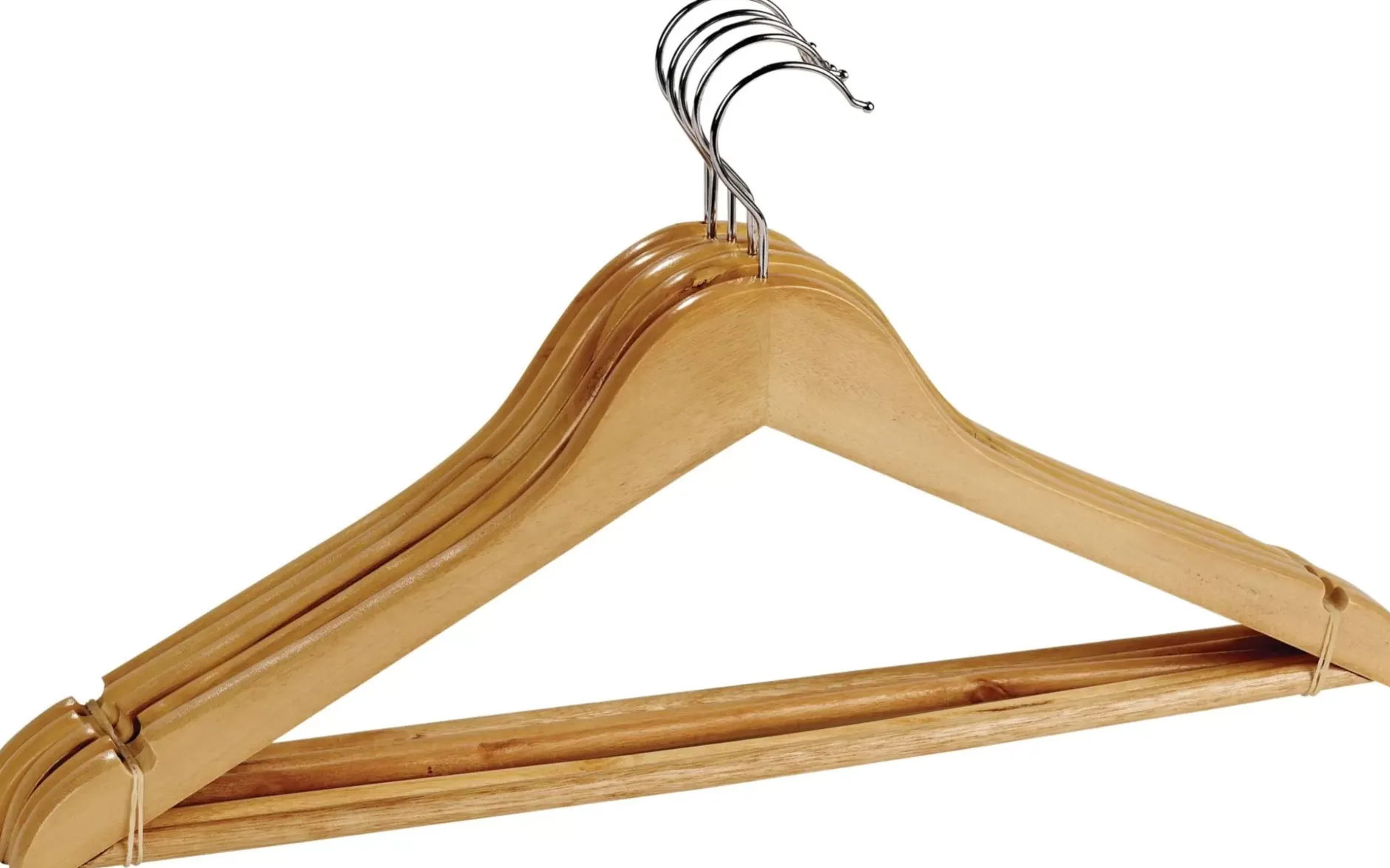 CASA New Wood Perchas Juego De 5 Natural| Perchas