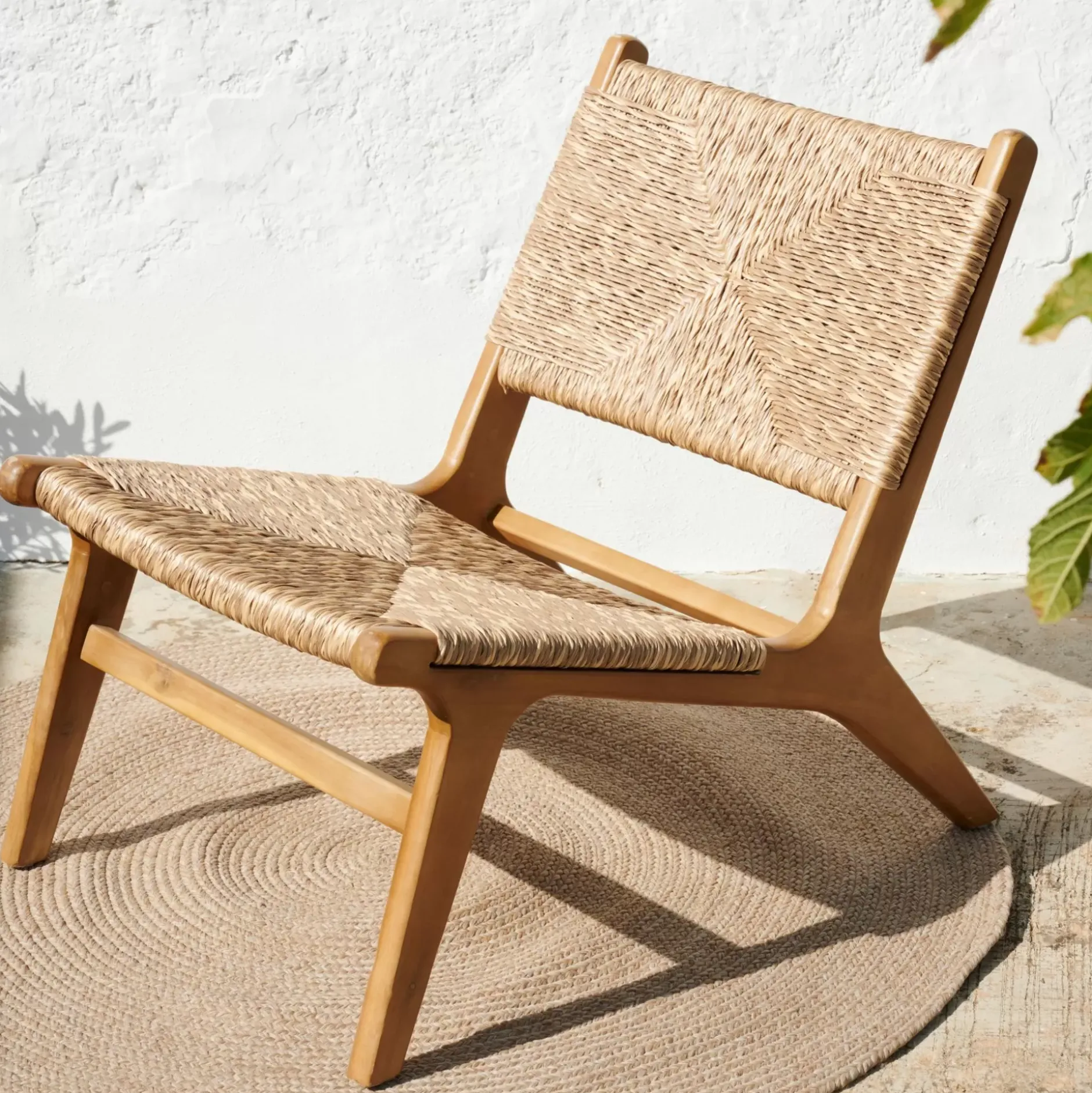 CASA Nuno Silla Lounge Natural| Sillas Lounge