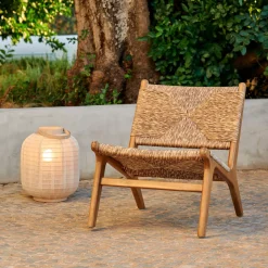 CASA Nuno Silla Lounge Natural| Sillas Lounge