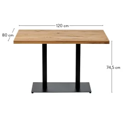 CASA Oak Mesa De Comedor Natural| Mesa De Comedor