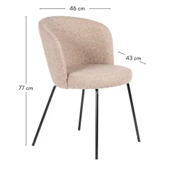 CASA Olivier Silla De Comedor Beis| Sillas De Comedor