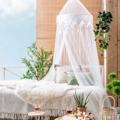 CASA Oriental Mosquitera Blanco| Decoracion Colgante