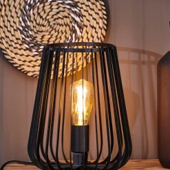 CASA Orion Lampara De Mesa Negro| Lamparas De Mesa