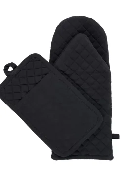 CASA Oxford Manopla Negro| Guantes Horno