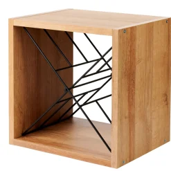 CASA Oxo Botellero Negro, Natural, Multicolor| Accesorios Vino