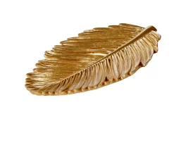 CASA Palm Hoja Decorativa Dorado| Fuentes Decorativas