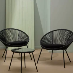 CASA Papayo & Acapulco Conjunto Lounge Negro| Conjuntos Lounge