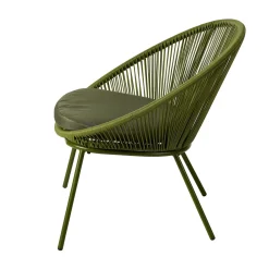 CASA Papayo Silla Lounge Con Cojin Verde| Sillas Lounge