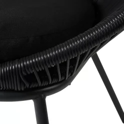 CASA Papayo Silla Lounge Negro| Sillas Lounge