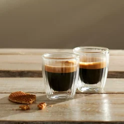 CASA Pausa Vaso De Doble Pared Juego De 2 Transparente| Vasos Para Té