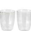 CASA Pausa Vaso De Doble Pared Juego De 2 Transparente| Vasos Para Té